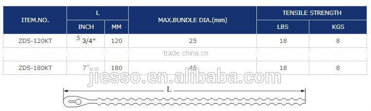 Made in china high quality Nylon 66 Self-locking Bead type Cable ties