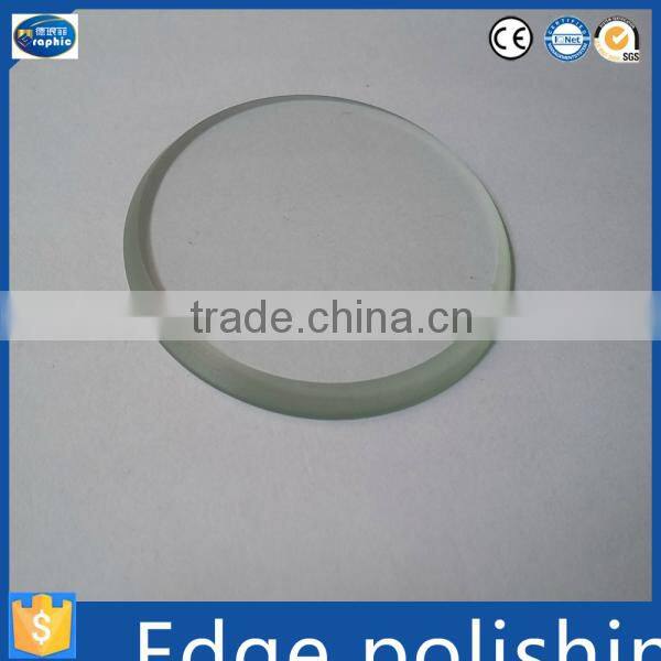 4mm sandblast tempered floodlight glass with straight flat edging