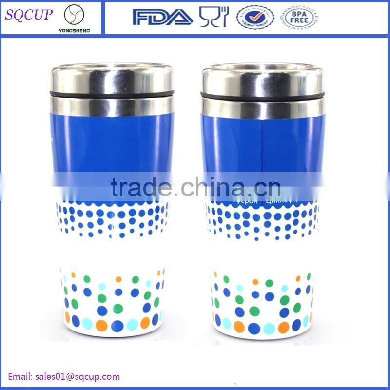 16oz Stainless Steel Insulated Auto Mug/Thermo Coffee Tumbler/Drinking Cup Travel Cup