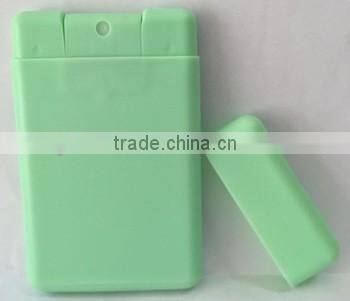 20ml square card sprayer bottle with cap for liquid soap,perfume, toner, hand sanitizer, liquid gum, antibacterial spray