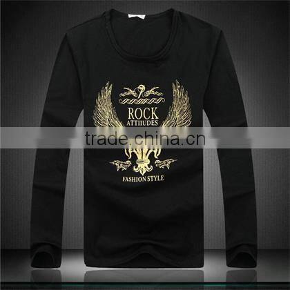 Cheap O-neck Cotton Mens Long Sleeve Tshirt