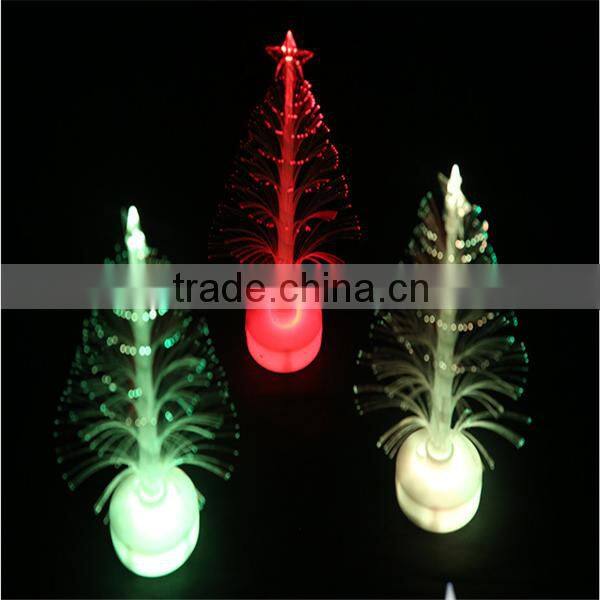 Wholesale fiber optic colorful tree mini christmas led tree