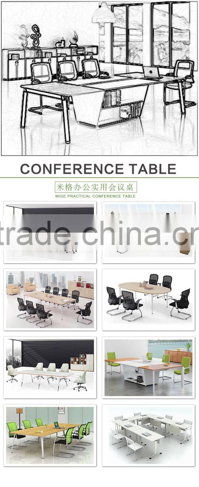 Hot selling office furniture products veneer office conference table
