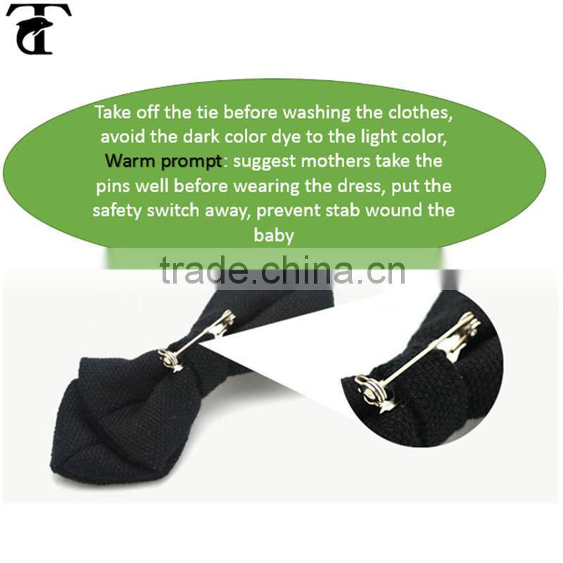 black and white stripe silk bow tie for Christmas gift