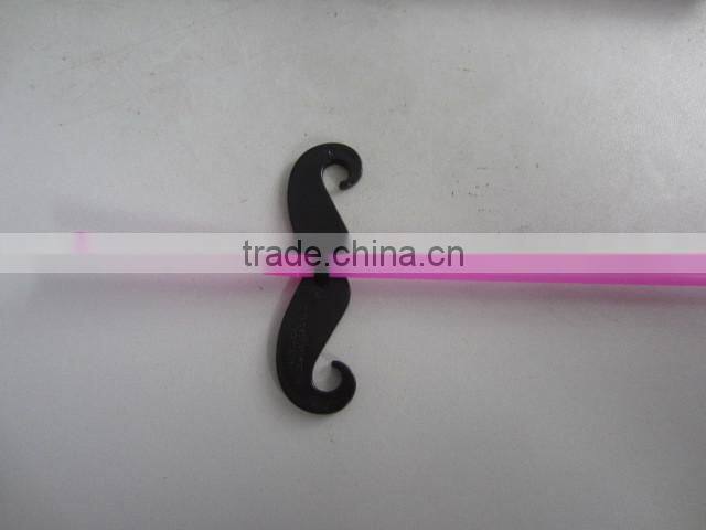 Drinking straws with mustache