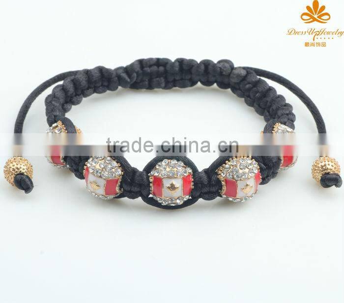 new design flag shamballa bracelets