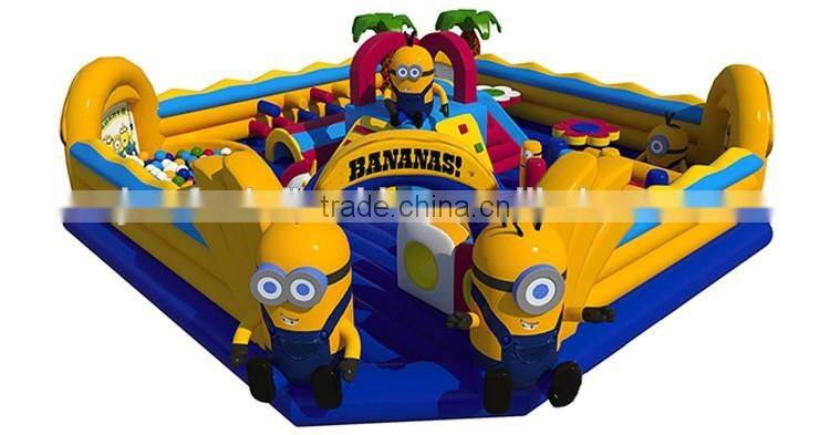 minions inflatable fun city, inflatable playground for child
