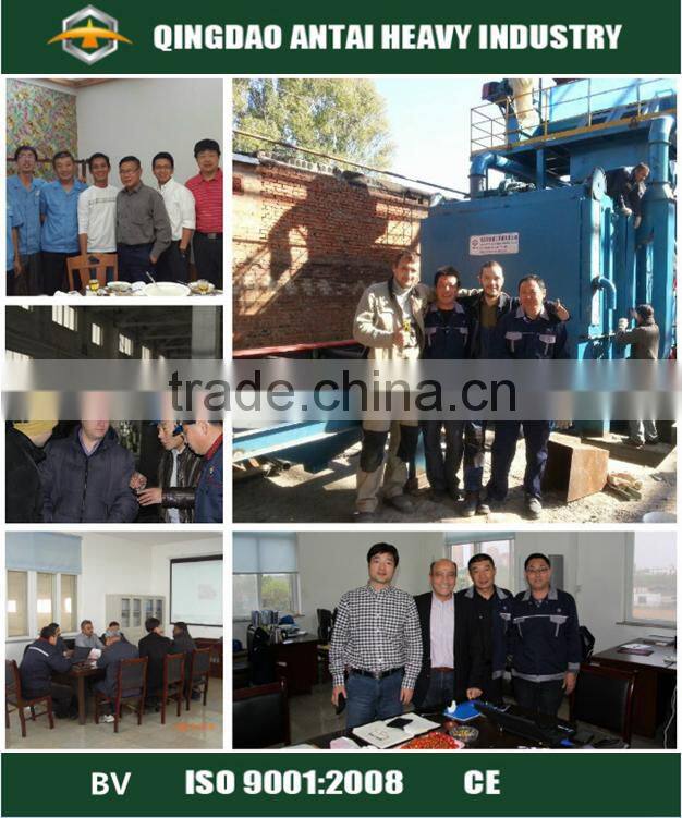 Continuous hook shot blasting machine