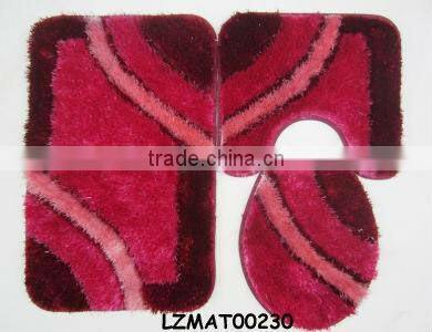 Shaggy bath mat set bath rug LZMAT00141