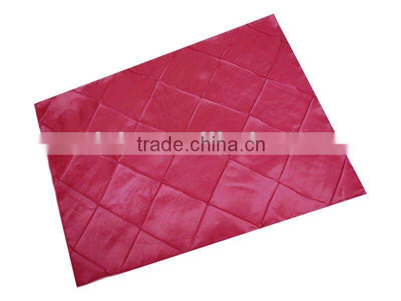 Pintuck table runner,table cloth,chair sash,placemat,napkin,table cover