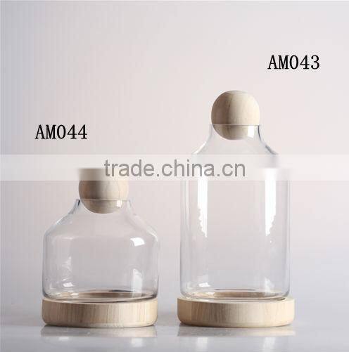 30" Jumbo 3 Photos GLASS DISPLAY CLOCHE DOME BELL LARGE round