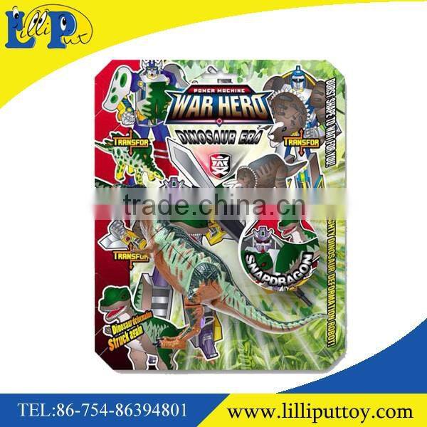 War hero plastic transform stegosaurus toy