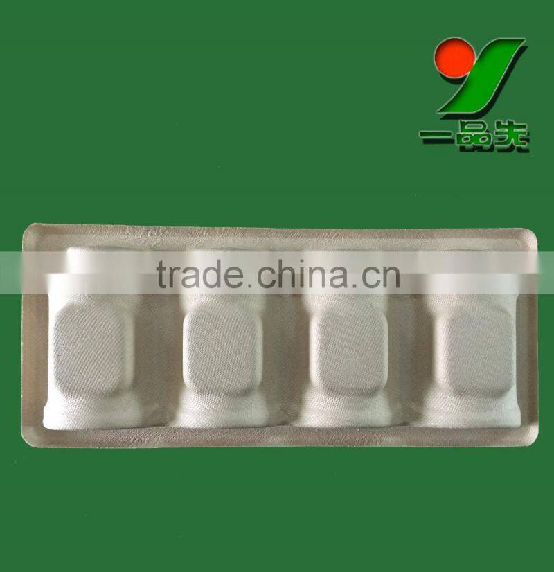 Bespoke earth friendly customized environmental biodegradable pulp molded disposable medical instruments packaging trays