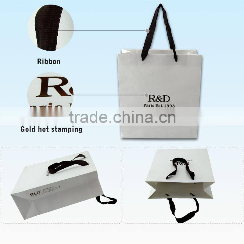 Color Printing Colorful White Paper Bags Wholesale