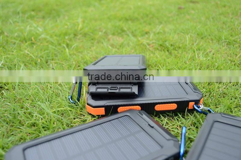 8000mAh multi junction solar cell universal power bank