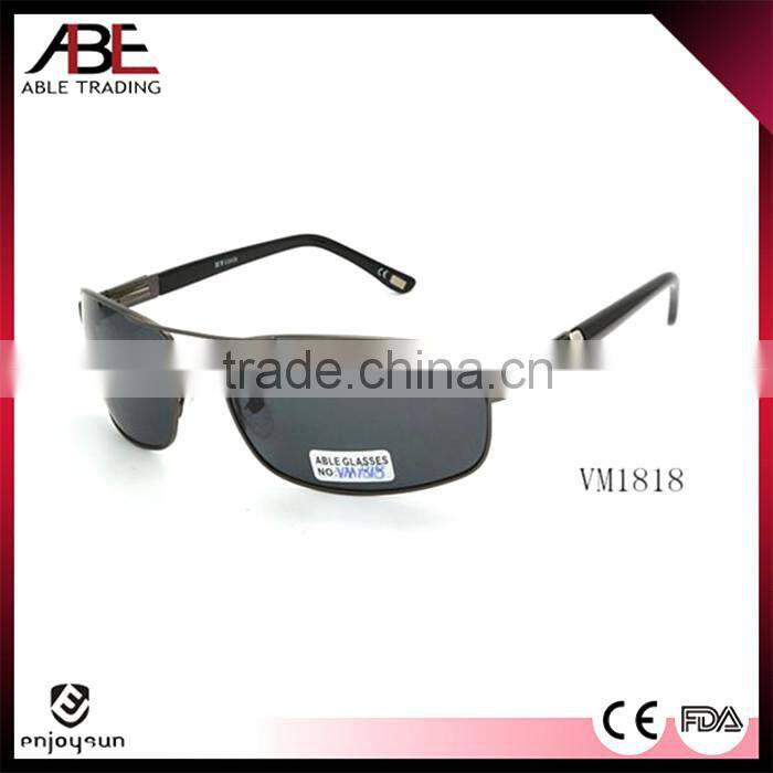 2016 mens classic outdoor uv400 lens polarized cheap glasses metal sunglasses promotion eyewear
