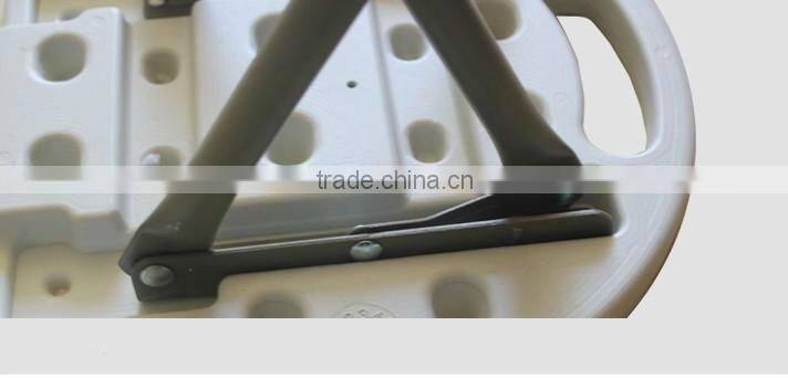 Blow mold plastic folding stool