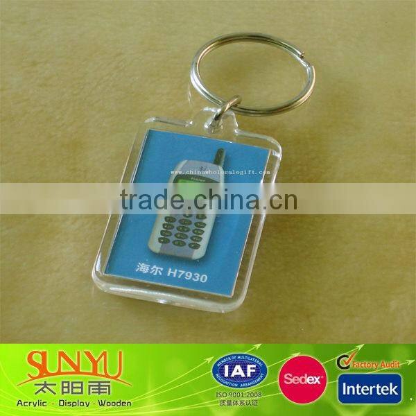 roundness acrylic keychains