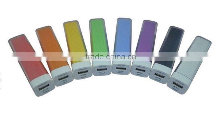 New Lipstick Mobile power bank, 2600mah External Battery Charger Portable power bank for mobile phone