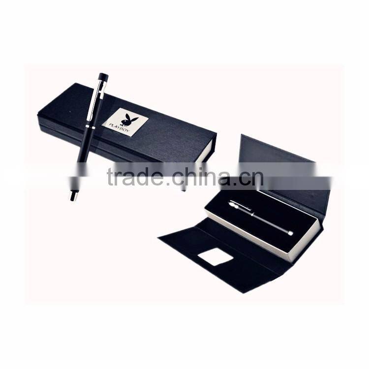 Cutom Logo Different Design Pen Packaging Box Black Drawer Box