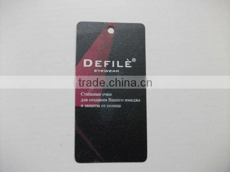 Custom rectangle shape paper labels paper tags for shopping