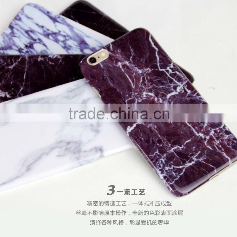 Poplar design 2016 marble PC hard case for iphone 6s