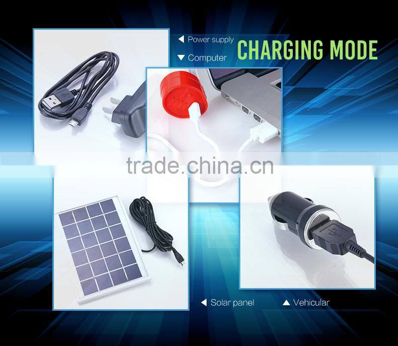 5200mA battery powered led rechargeable hand camping lamp