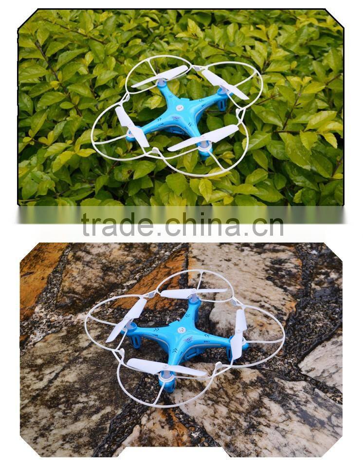 Blue toys 2.4G rc quadcopter propeller drone with lights