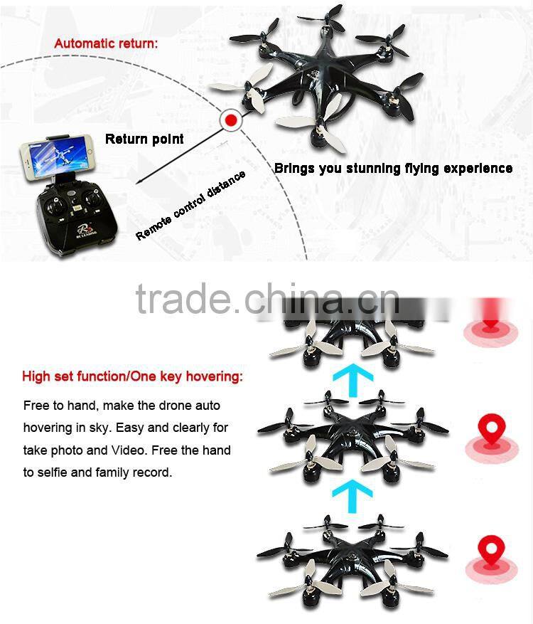 2.4G wifi FPV six rotor rc drone helicopter with 1MP camera