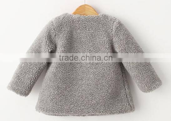2015 Fashion design girls Winter fleece jacket