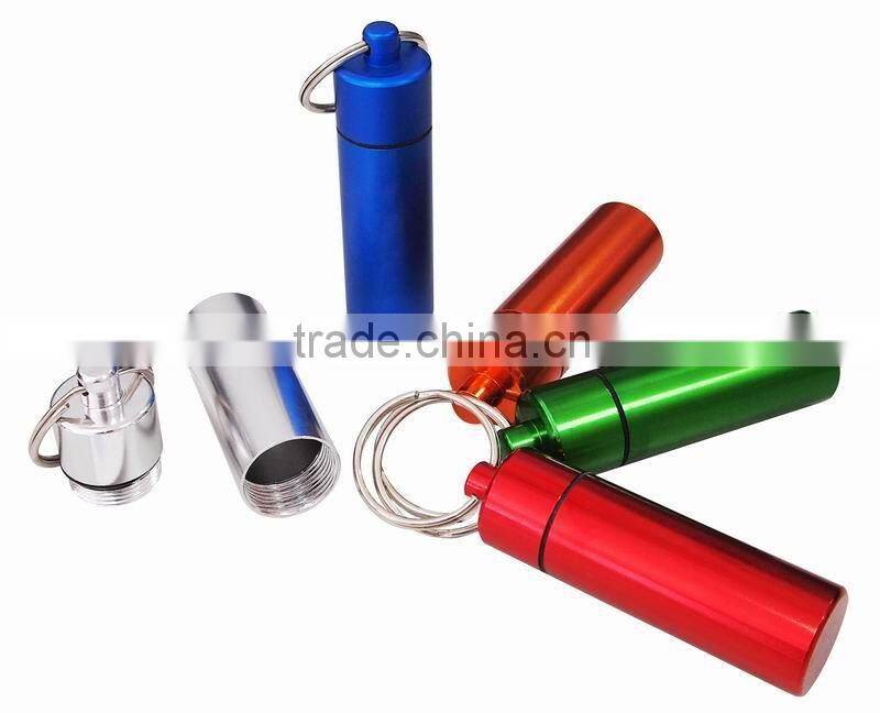 2013 Bullet Metal Pocket Pill Box with Keychain