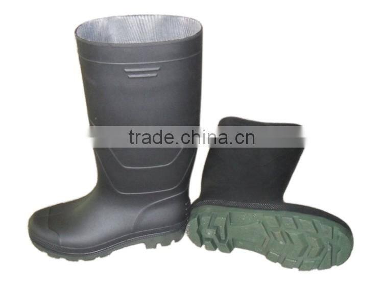 green pvc rain shoes without steel toe,wellington boots