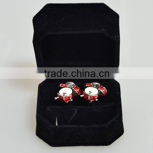 High-end fashion elegant Jewelry box packaged funny cufflink tie clips