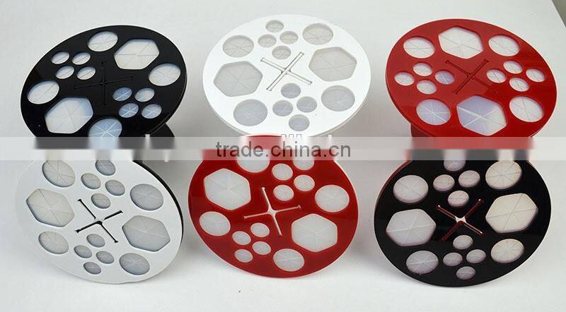 Round Acrylic cool makeup brush frame brush rack drying