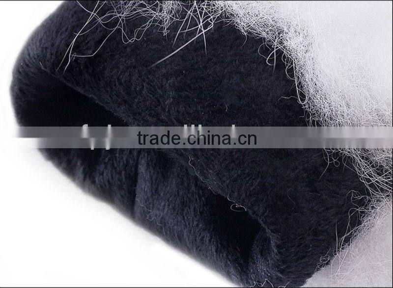 winter warm fashion white fox fur leather gloves for ladies