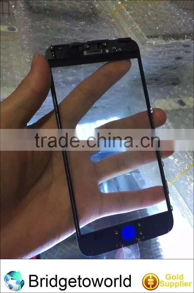 Outer Glass with Middle Frame Bezel Front Glass Lens with Frame For iPhone6S 6S plus