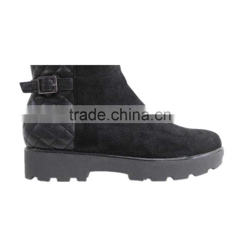 durable long rubber outsole leather boots