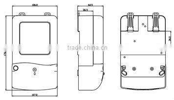 Single phase electric meter