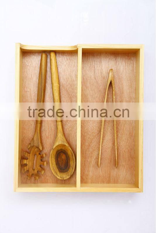 100% recycled bamboo kitchen cultery storage tray
