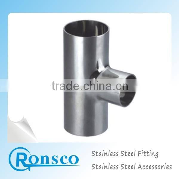 304 t shaped stainless steel decorative pipe fitting