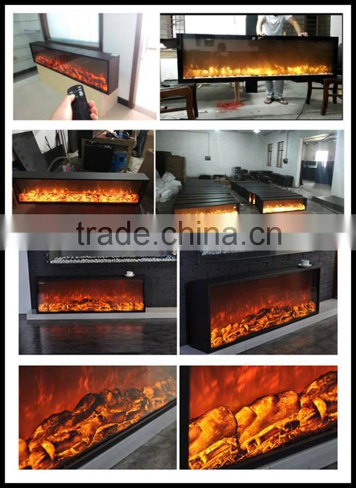fake flame electric fireplace with led light