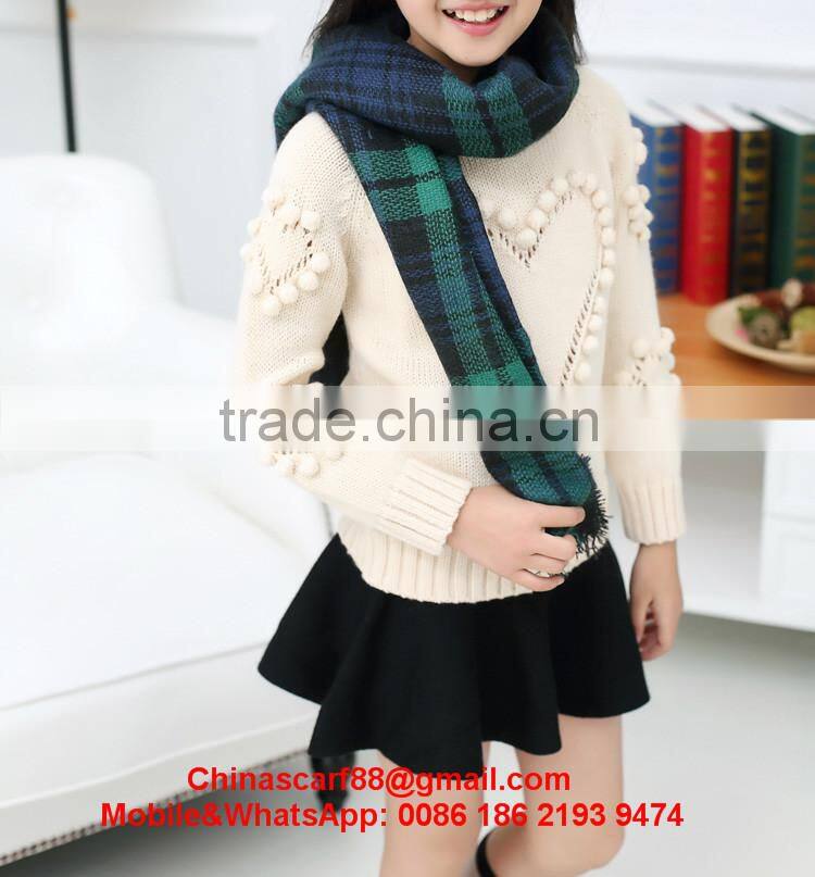 Long cashmere scarf for kids