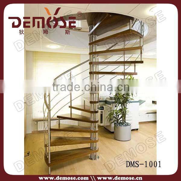 stainless steel staircase design / house steel staircase for small space