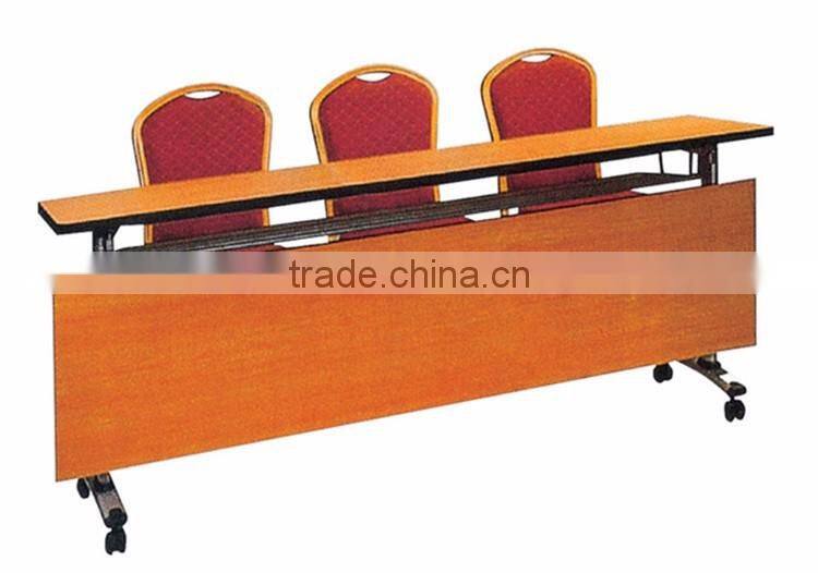 Factory manufacture folding customized office meeting room plywood table