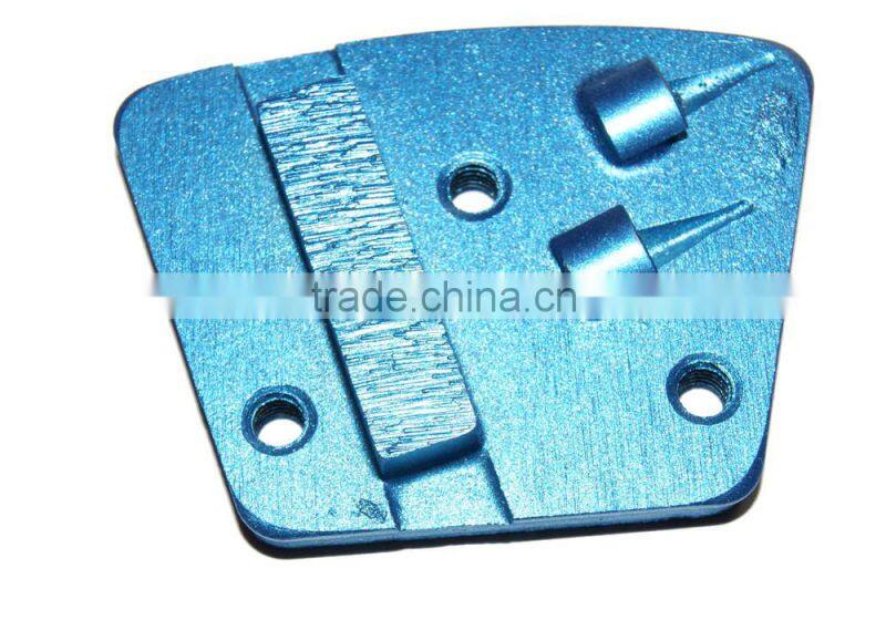 3 M6 diamond stone polishing grinding pads with 2 segments