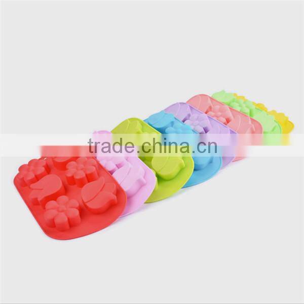 Silicon flower shapes lotus cake mold