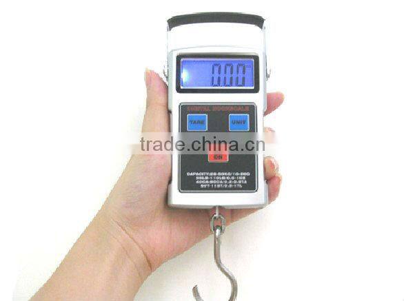 50kg High Precision Portable Electronic Digital Weighing Travel Luggage Scale with Band Tape