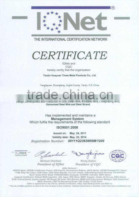 ( FACTORY) 2.2*2.7mm GL.wire for cattle fence in South America