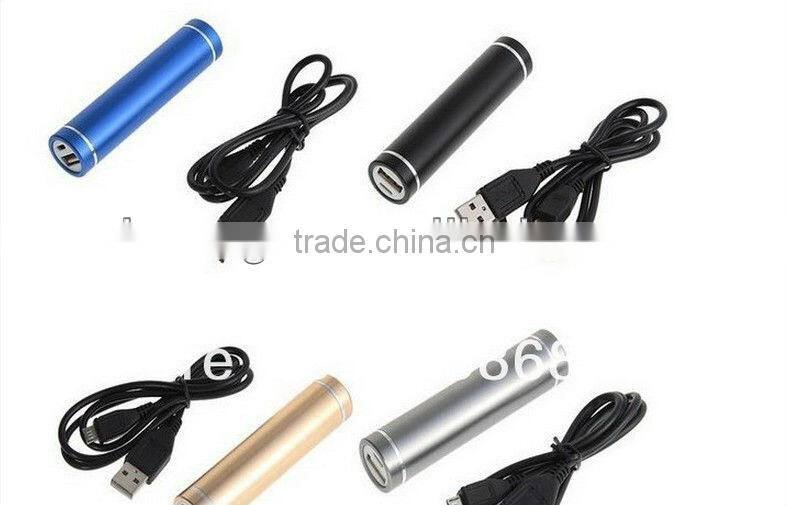 External charger cylinder shape power bank portable power bank with fatory price 2600mah