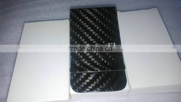 2015 new promotion products carbon fiber stainless steel and titanium money clip
